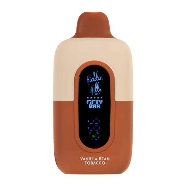 Vanilla Bean Tobacco Hidden Hills x Fifty Bar 20K - Black Coral